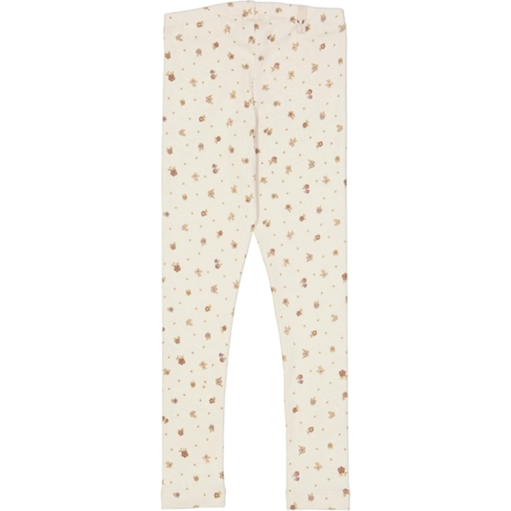 Wheat Chalk Flowers Jersey Leggings