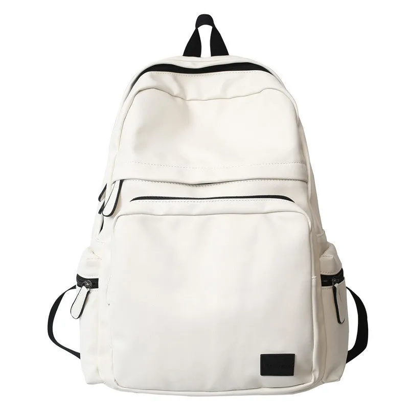 Wholesale  New Backpack Fashion Pu Bag Computer Bag Large Capacity Schoolbag for Men Simple Casual Backpack