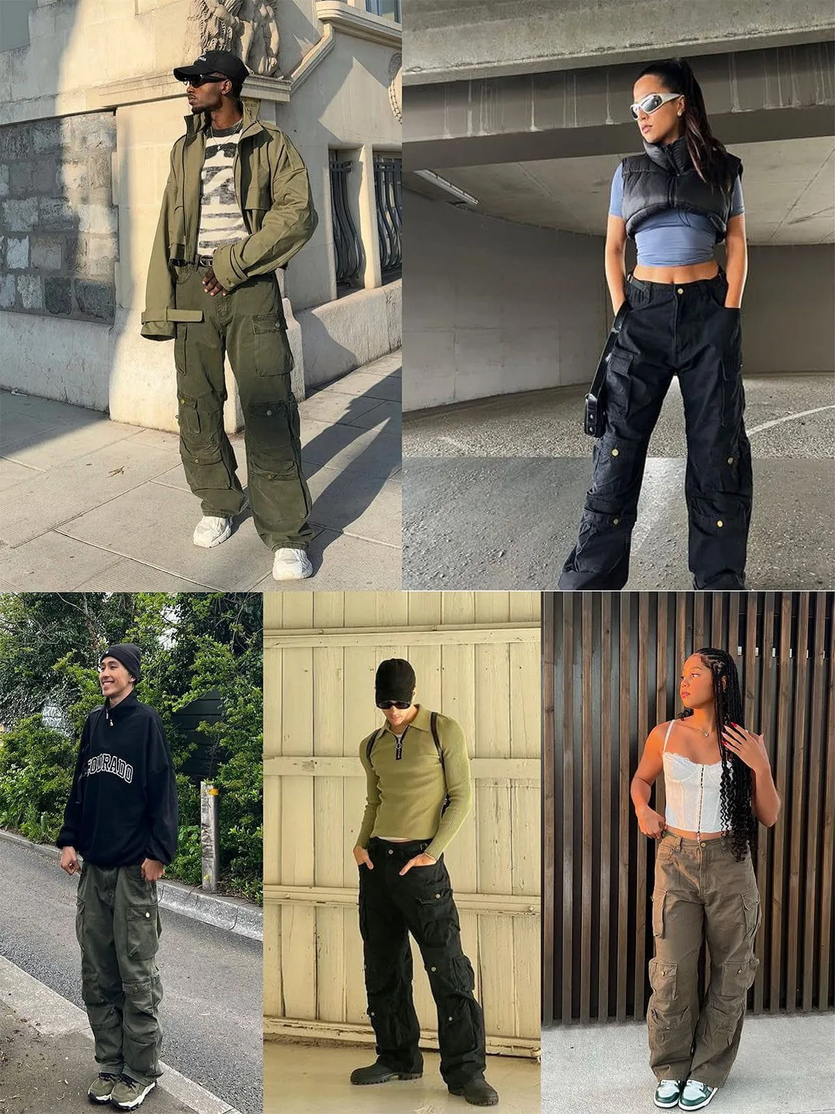 WLS Vintage Multi-pocket Cargo Pants
