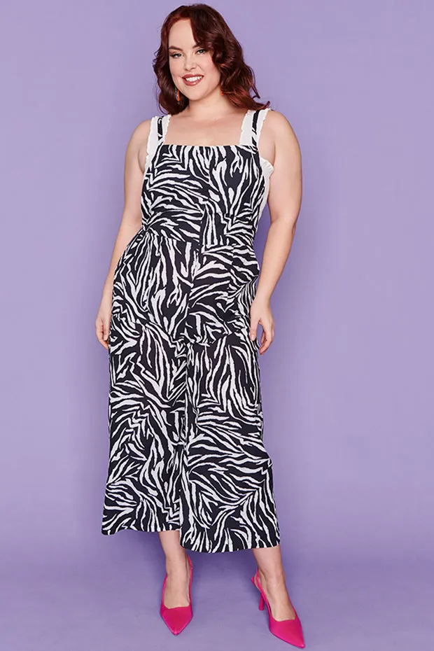 Zandaya Zebra Jumpsuit