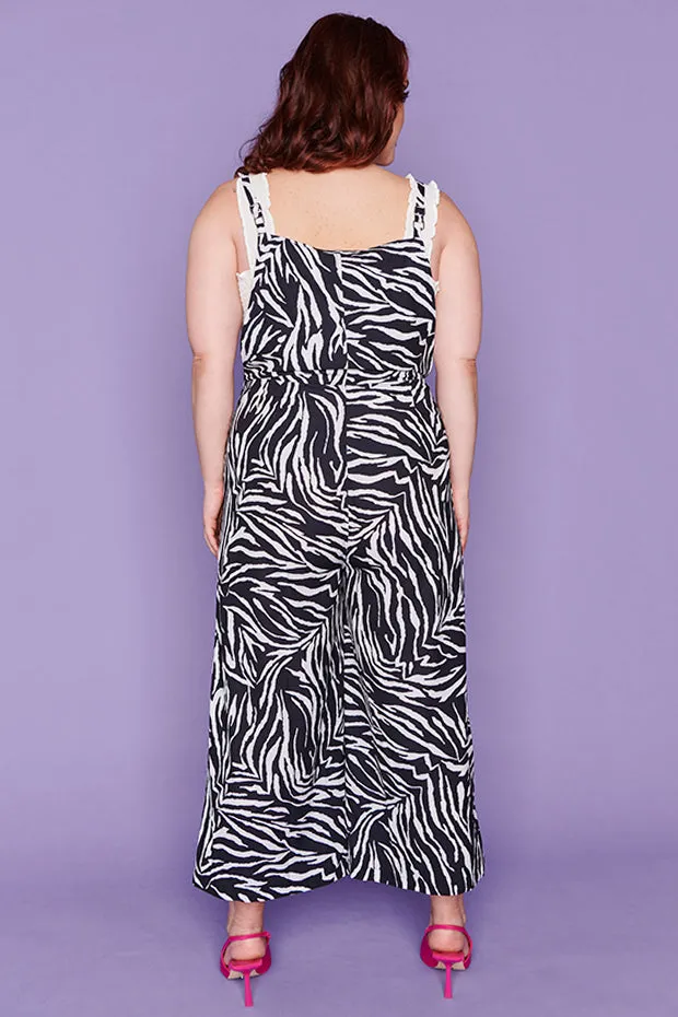 Zandaya Zebra Jumpsuit